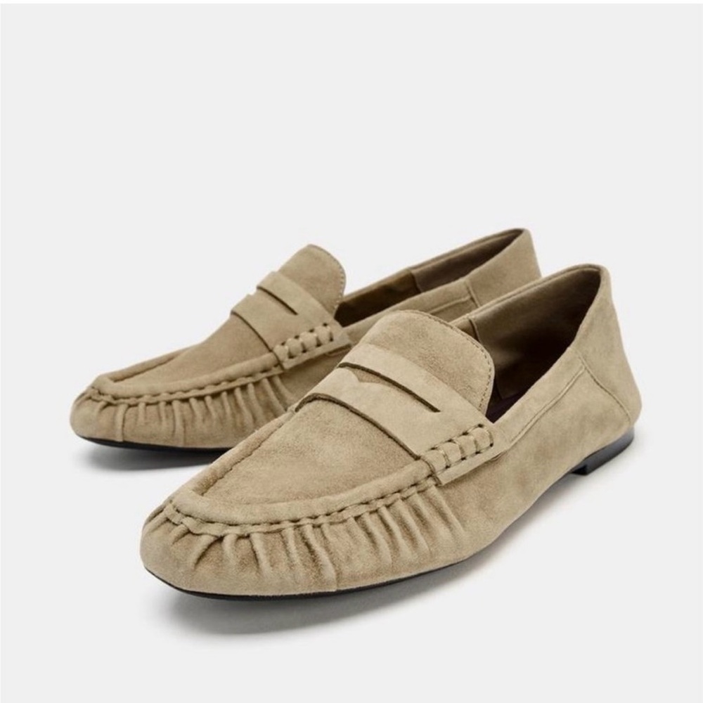 Zara Women's Suede Soft Loafers